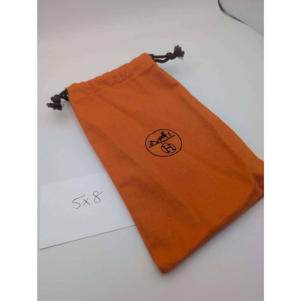 1 Authentic Orange Hermes Dust Bag – 5"Wx8"H for Handbags, Wallets & Accessories